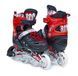 Раздвижные роликовые коньки для подростка 38-42 Scale Sports Red с подсветкой переднего колеса фото 1