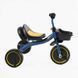 Детский трехколесный велосипед 10" Best Trike колеса EVA стальная рама световые и звуковые эффекты синий укр BS-45602 фото 2