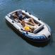 Чотиримісний надувний човен Intex Excursion Set 4 315х165х43см алюмінієві весла та насос 68324 фото 6