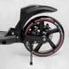 Самокат двоколісний складаний Best Scooter Fast Ride колеса PU 200 мм з амортизаторами дисковий тормоз чорний / червоний 60054-R фото 5