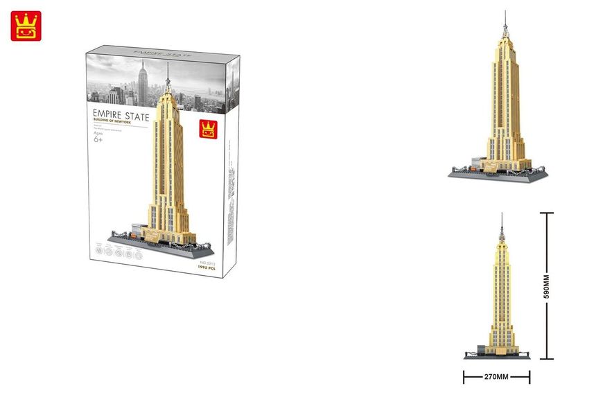 Детский конструктор STEM Wange Эмпайр-стейт-билдинг 5212 фото 2