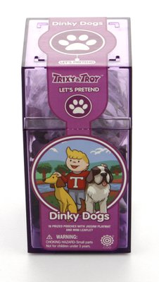Игровой набор с животными COG Dinky Dogs 16 предметов + игровая поверхность T091 фото 1