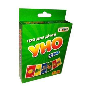 Настільна гра Strateg УНО Зоо (укр) 7016 фото 1