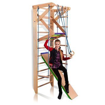 Шведская стенка&nbsp;SportBaby со снарядами и турником Sport 3 240 см фото 1