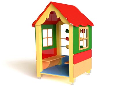 Ігровий будиночок для дитячого майданчика KDG Будиночок 150х150х204см фото 1