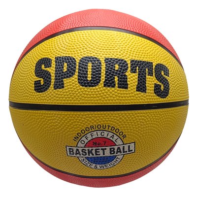 Баскетбольный мяч №7 Extreme Motion PVC коричнево-желтый BB1485 фото 1