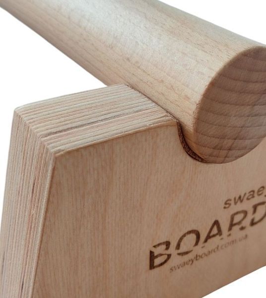 Балансир бревно SwaeyBoard 5&times;100 см деревянное для тренировки баланса и координации до 150 кг фото 5