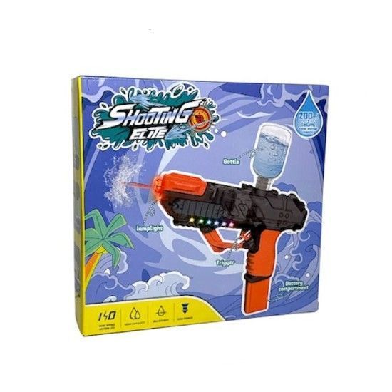 Дитячий водяний автомат автоматичний з акумулятором Water Gun ST219A червоний фото 3