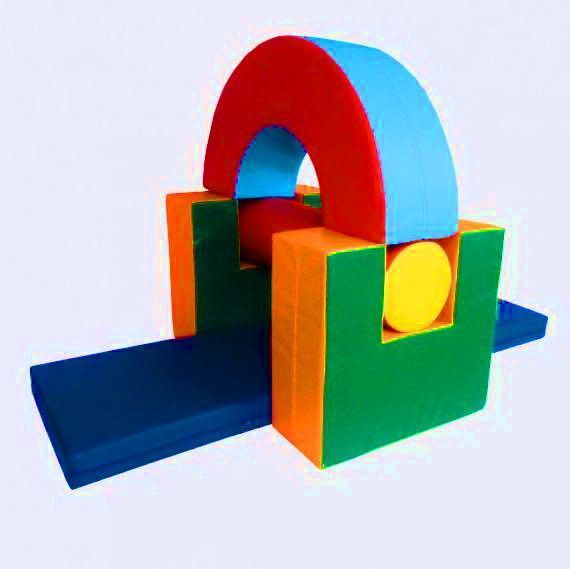 Детский спортивный игровой тренажер из мягких модулей Tia Замочек 5 элементов фото 2