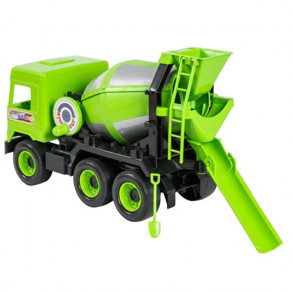 Игрушечная бетономешалка Wader Middle truck 43 см зелёный 39485 фото 2