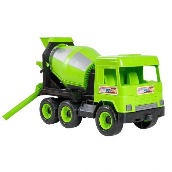 Игрушечная бетономешалка Wader Middle truck 43 см зелёный 39485 фото 1