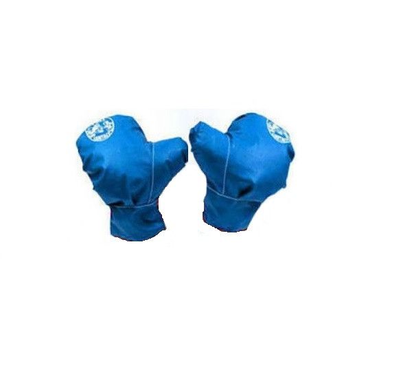 Боксерский набор средний 17х 48 см Full Contact мешок и перчатки синий фото 3