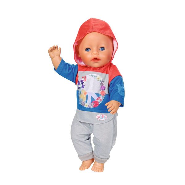 Ляльковий наряд BABY BORN - Трендовий спортивний костюм (синій) фото 2