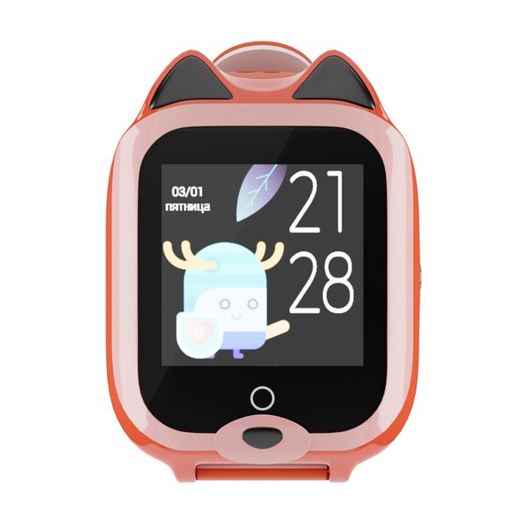 Дитячий водонепроникний GPS годинник MYOX MX-58UW (4G) помаранчевий з відеодзвінком фото 2