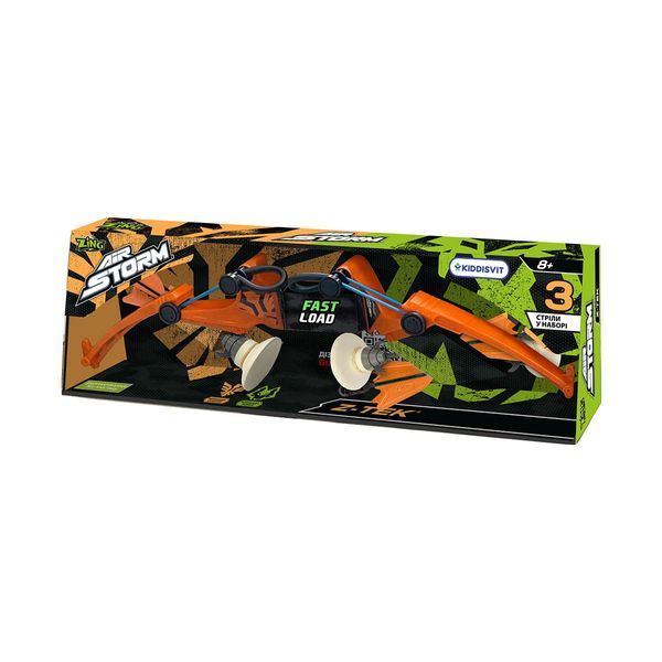Іграшковий арбалет зі стрілами на присосках серії "Air Storm" помаранчевий, 3 стріли фото 6