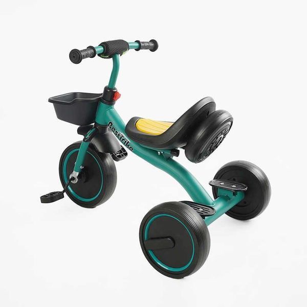 Детский трехколесный велосипед 10" Best Trike колеса EVA стальная рама световые и звуковые эффекты мятный укр BS-47603 фото 3