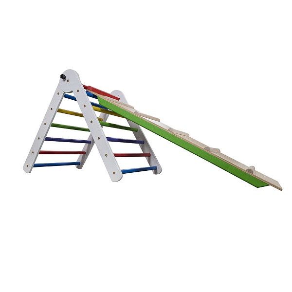 Трикутник Пиклера Sportbaby для раннього розвитку кольорової висота 65 см з гіркою 120 см фото 4