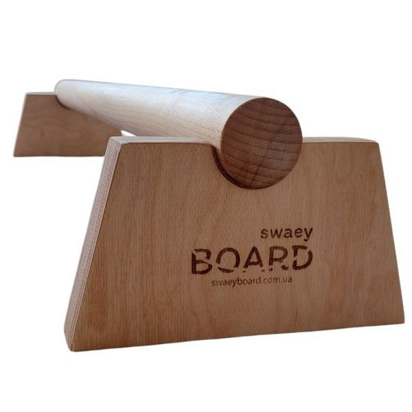 Балансир бревно SwaeyBoard 5&times;100 см деревянное для тренировки баланса и координации до 150 кг фото 2