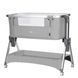 Детская приставная кроватка с матрасом 2-в-1 CARRELLO Aria CRL-16402 Silver Grey с рождения фото 1