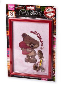 Вишивка хрестиком на канві Cross Stitch: Мишка з сердечком фото 1