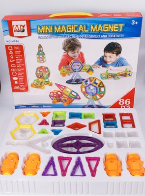 Магнітний конструктор Mini Magical Magnet (86 деталей) фото 1