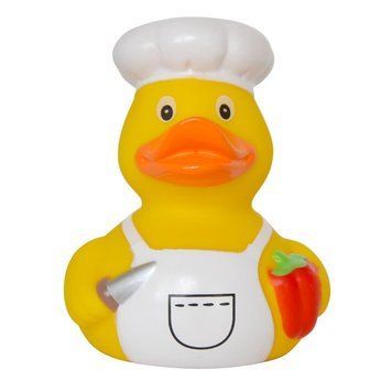 Стильна тематична гумова качечка FunnyDucks "Кухар" L1898 фото 1