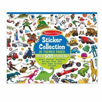 Тематичний набір наклейок 500 шт для творчого декору Melissa & Doug &laquo;Для хлопчиків&raquo; MD14246 фото 1