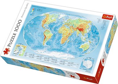 Пазли Trefl "Карта Світу" 1000 елементів 68х48 см 10463 фото 1