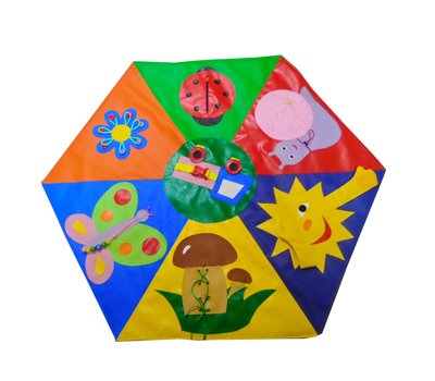Детский развивающий дидактический коврик - мат Tia Полянка 1 элемент 100х100 см фото 1