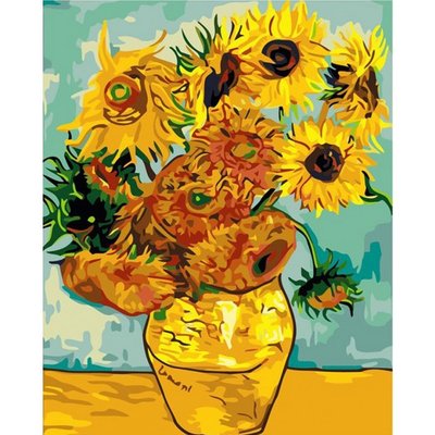 Картина за номерами Ідейка "Соняшники Ван Гог" 40х50см КНО098 фото 1