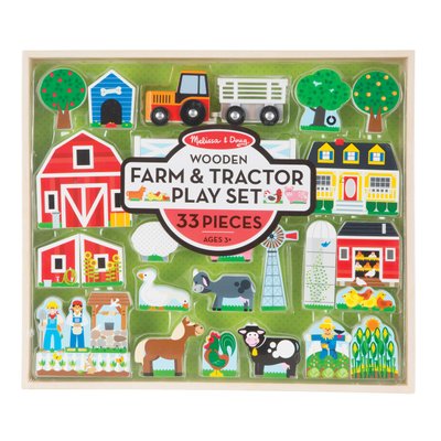 Дерев'яний ігровий набір "Ферма і трактор" Melissa&Doug MD14800 фото 1