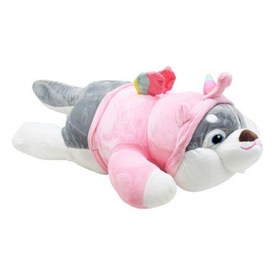 Мягкая игрушка в костюме "Собачка: Единорог" в розовом 50 см M45503 фото 1