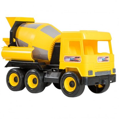 Іграшковий бетонозмішувач Wader Middle truck 43 см жовтий 39493 фото 1