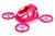 Игрушечный пластиковый квадрокоптер на колесиках ТехноК 26 см розовый 7976 фото 1