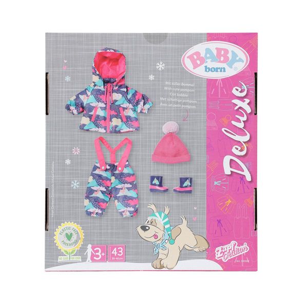 Лялькове вбрання BABY BORN серії "Deluxe" - Снігова зима (куртка, штани, шапочка, чобітки на пупса 43 см) фото 9