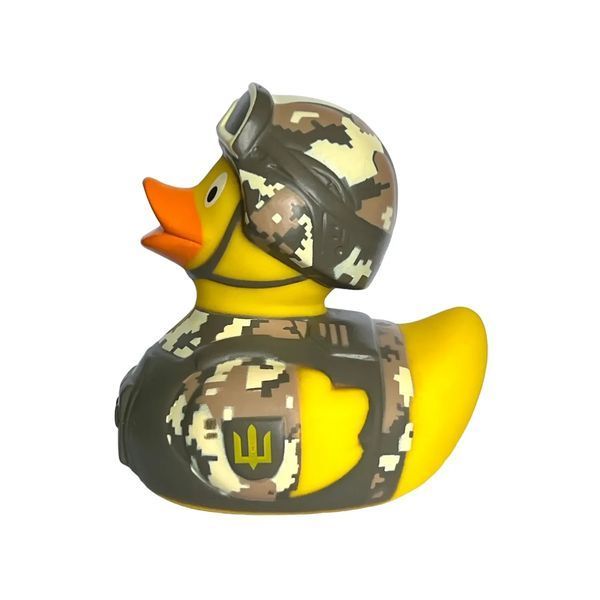 Стильна тематична гумова качечка FunnyDucks "Pixel" L0450 фото 3