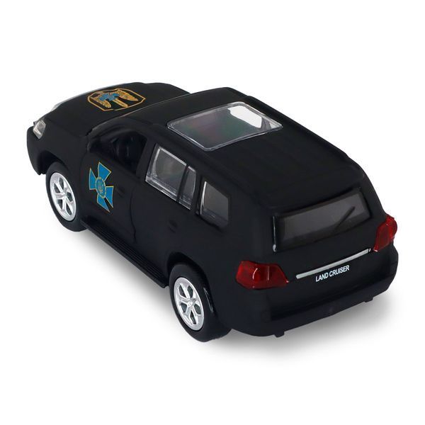 Військова машинка TechnoDrive Toyota Land Cruiser &laquo;ЦСО &laquo;Альфа&raquo;&raquo;, масштаб 1:40, чорна фото 9