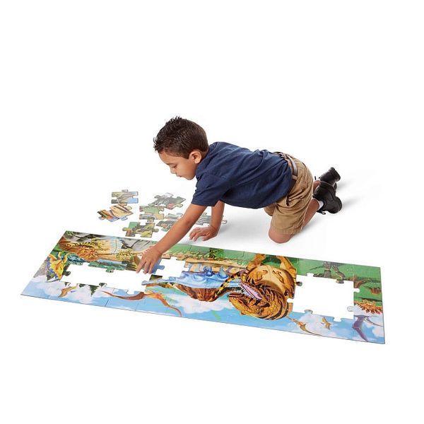 Мега - пазл гигант Melissa&Doug "Страна динозавров" 48 элементов 125 х 40 см MD10442 фото 4