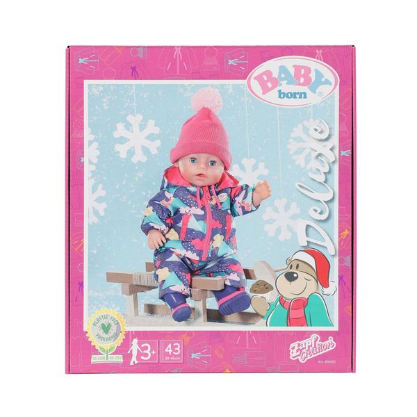 Лялькове вбрання BABY BORN серії "Deluxe" - Снігова зима (куртка, штани, шапочка, чобітки на пупса 43 см) фото 7