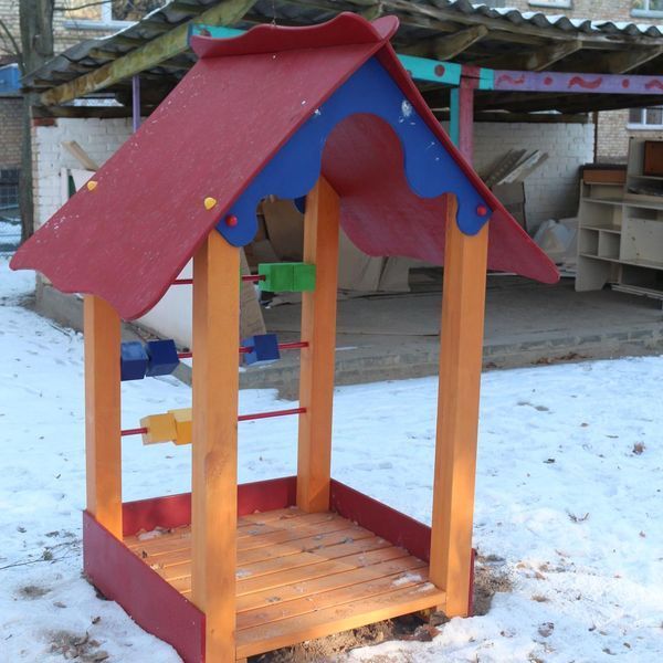 Игровой домик для детской площадки Kidigo Веранда 150х150х204см фото 8