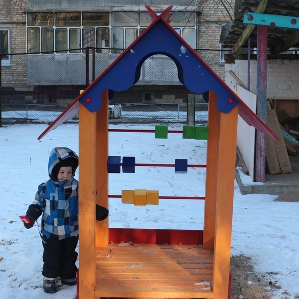 Игровой домик для детской площадки Kidigo Веранда 150х150х204см фото 7