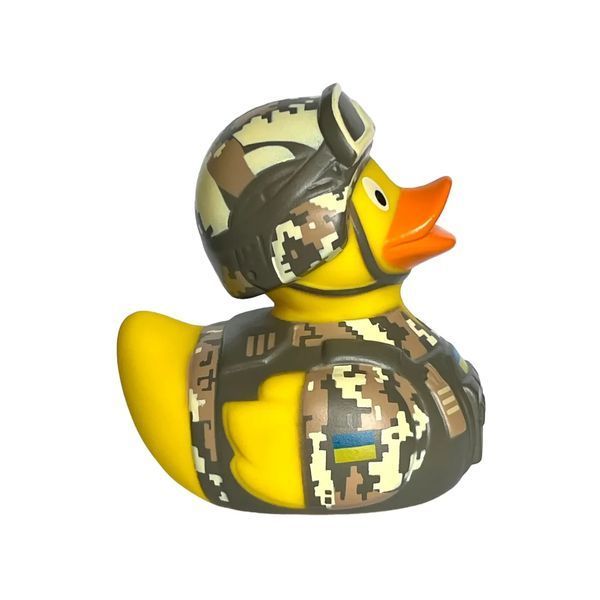 Стильна тематична гумова качечка FunnyDucks "Pixel" L0450 фото 5