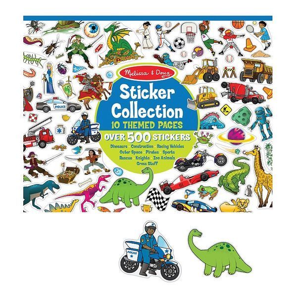 Тематичний набір наклейок 500 шт для творчого декору Melissa & Doug "Для хлопчиків" MD4246 фото 2