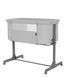 Детская приставная кроватка с матрасом на колесиках CARRELLO Luna CRL-16501 Carbon Grey с рождения фото 1