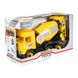 Игрушечная бетономешалка Wader Middle truck 43 см желтый 39493 фото 2