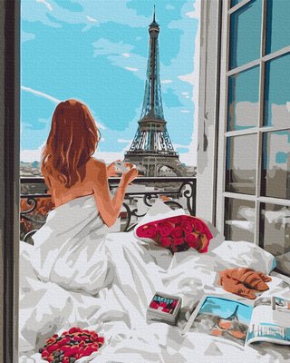 Картина за номерами BrushMe "Паризький ранок" 40х50см BS51628 фото 1
