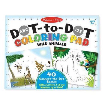 Раскраска с заданиями "Дикие животные" Melissa & Doug 40 страниц 35х28 см MD19104 фото 1