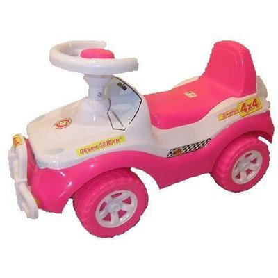 Детская машинка-каталка Орион Джипик с клаксоном розовый 105 фото 1