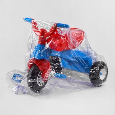 Дитячий триколісний велосипед Pilsan Daisy Bike пластикові колеса синій з червоним 07-140 фото 1