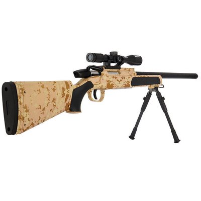 Игрушечная металлическая снайперская винтовка на пластиковых пульках 6мм CYMA ZM51 фото 1